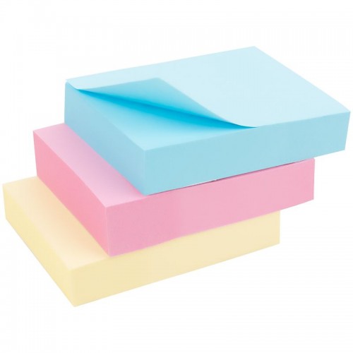 Блок бумаги с липким слоем 50x40 мм, 100 л., 3 шт (Axent)