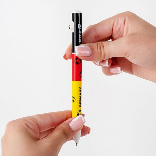 Ручка шариковая автоматическая Football nations, синяя (Kite)