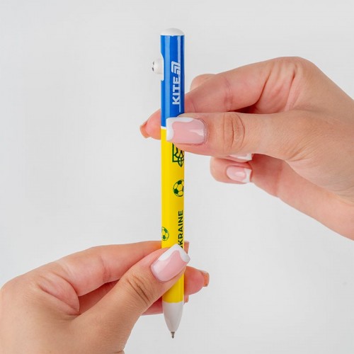 Ручка шариковая автоматическая Football nations, синяя (Kite)