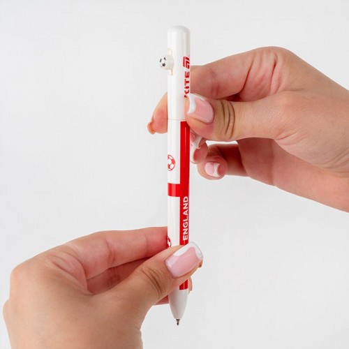 Ручка шариковая автоматическая Football nations, синяя (Kite)