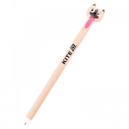 Ручка гелевая автоматическая «пиши-стирай» Cats, синяя (Kite)