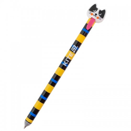 Ручка гелевая автоматическая «пиши-стирай» Cats, синяя (Kite)
