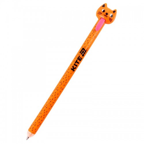 Ручка гелевая автоматическая «пиши-стирай» Cats, синяя (Kite)