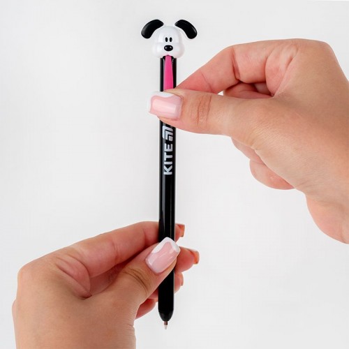 Ручка шариковая автоматическая Little puppy, синяя (Kite)