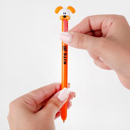 Ручка шариковая автоматическая Little puppy, синяя (Kite)