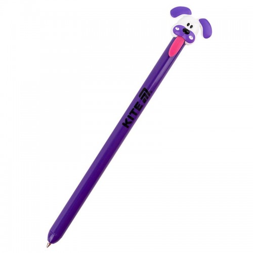 Ручка шариковая автоматическая Little puppy, синяя (Kite)