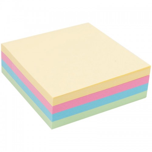 Блок бумаги с липким слоем 75x75 мм, 250 л., паст. куб (Axent)