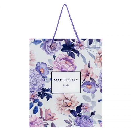 Пакет паперовий подарунковий, 26х32см, Violet Whispers (Axent)