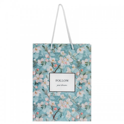Пакет бумажный подарочный, 18х24см, Gentle Blossom (Axent)
