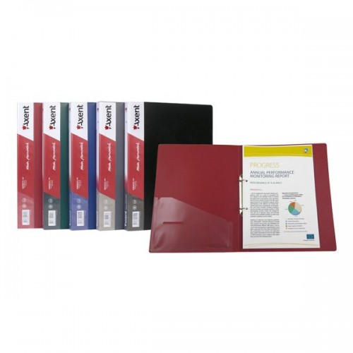 Папка на 2-х кольцах, 25 мм, зеленая (Axent)