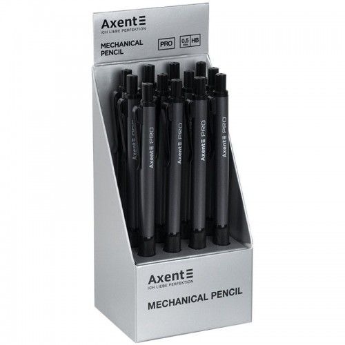 Карандаш механический Pro, 0.5мм, черный (Axent)