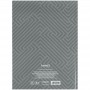 Книга записная 4- 203*273 мм, 96арк., кл., Pattern, серая (Axent)