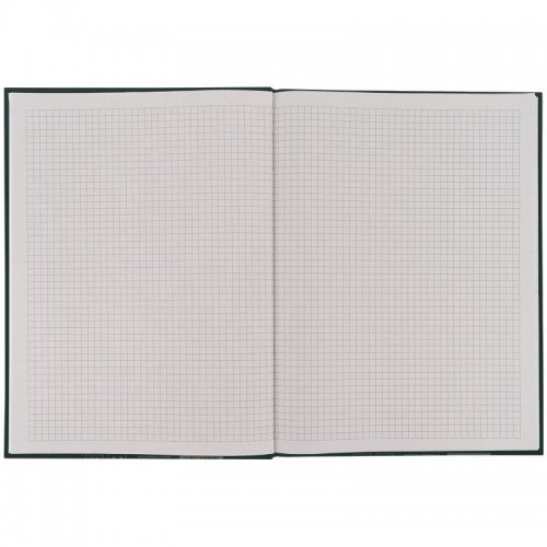 Книга записная A4- 203*273 мм, 96арк., кл., One color, зелена (Axent)
