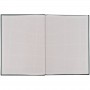 Книга записная A4- 203*273 мм, 96арк., кл., One color, зелена (Axent)