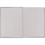 Книга записная A4- 203*273 мм, 96арк., кл., One color, серая (Axent)