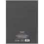 Книга записная A4- 203*273 мм, 96арк., кл., One color, серая (Axent)