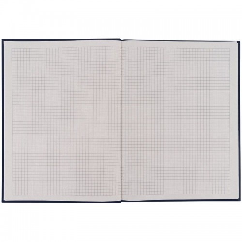 Книга записная A4- 203*273 мм, 96арк., кл., One color, синяя (Axent)