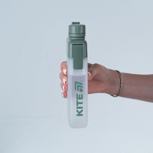 Пляшка для води, 450 мл, зелена (Kite)