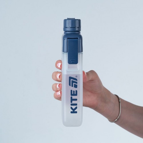 Пляшка для води, 450 мл, синя (Kite)