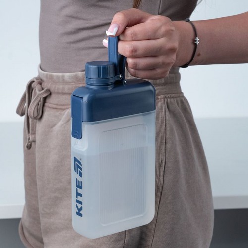 Пляшка для води, 450 мл, синя (Kite)