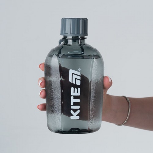 Бутылка для воды, 650 мл, серая (Kite)