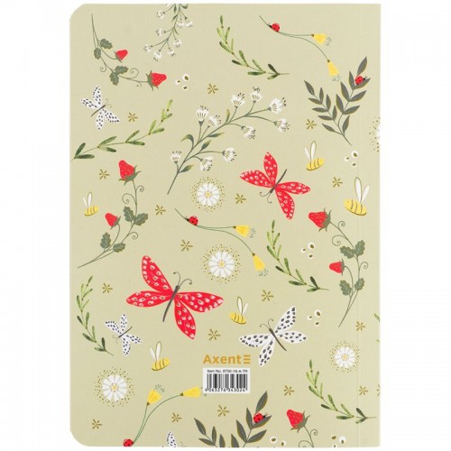 Книга записная A5, 80 арк. кл., TR, Secret Garden 2 (Axent)