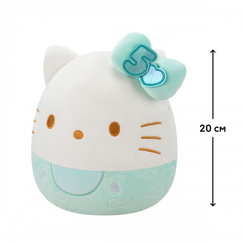 Мягкая игрушка Squishmallows – Хеллоу Китти в изумрудном (20 cm) (Squishmallows)