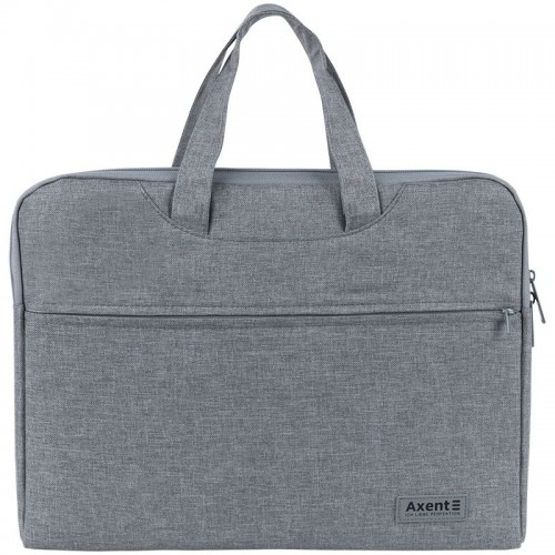 Текстильная сумка для документов, A4, 1 отделение, светло-серая (Axent)