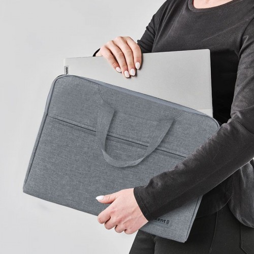 Текстильная сумка для документов, A4, 1 отделение, светло-серая (Axent)