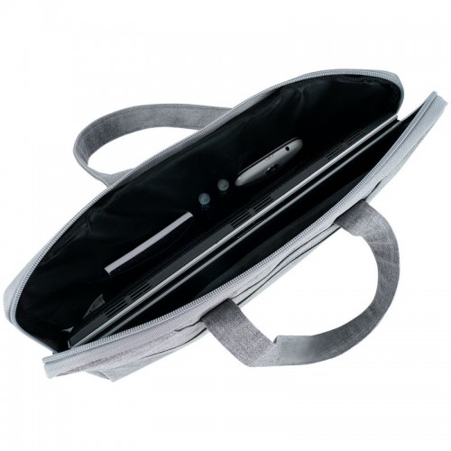 Текстильная сумка для документов, A4, 1 отделение, светло-серая (Axent)