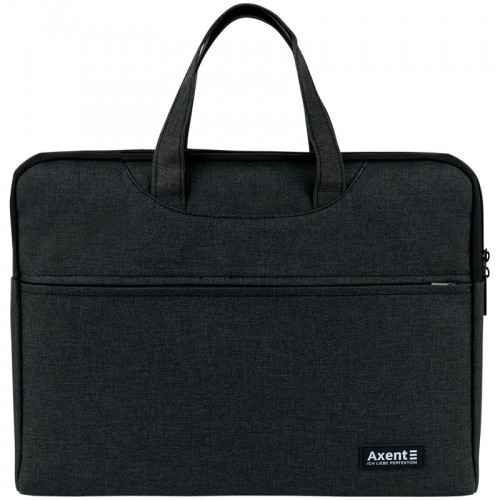 Текстильная сумка для документов, A4, 1 отделение, тёмно-серая (Axent)