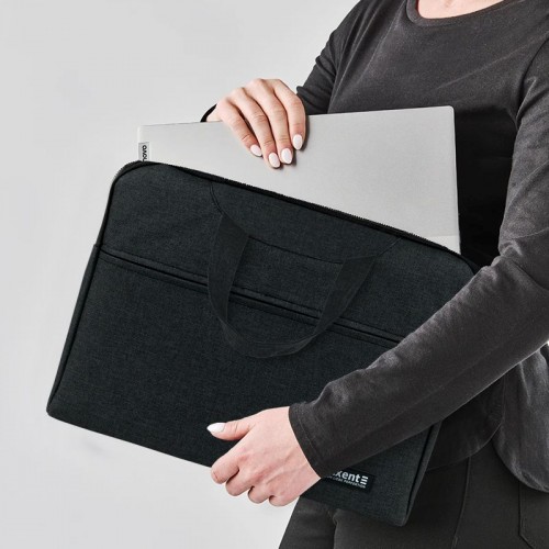 Текстильная сумка для документов, A4, 1 отделение, тёмно-серая (Axent)