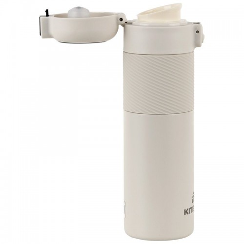 Термос с термодатчиком 450 мл, бежевый (Kite)