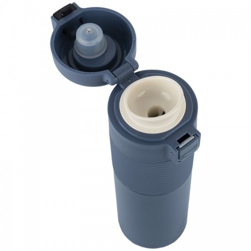 Термос з термодатчиком 450 мл, синій (Kite)