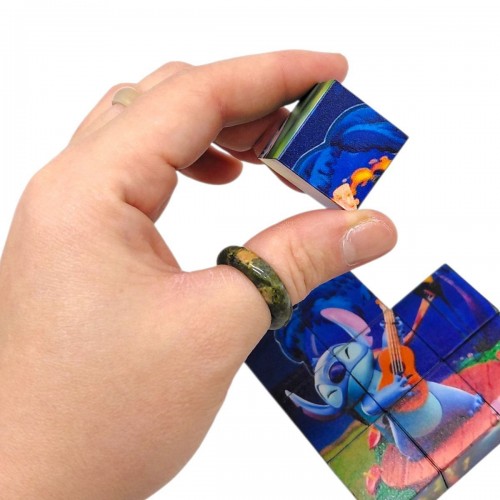 Магнітні кубики "Стіч" (6 зображень, 9 кубиків, розмір картинки 75х75 мм) (MiC)