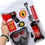 Набір пожежника (вогнегасник із світлом, звуком сирени та парогенерацією, респіратор, компас, гучномовець, лопата, розкладна драбина, знак “Стоп”) в коробці 40,5х7х30 см (Bai Bang)