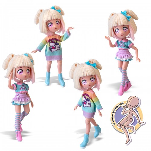 Ігровий набір "Manga Dolls серії Hello Kitty - Стильна Цукерочка-єдиноріг" (4SF Manga Dolls)