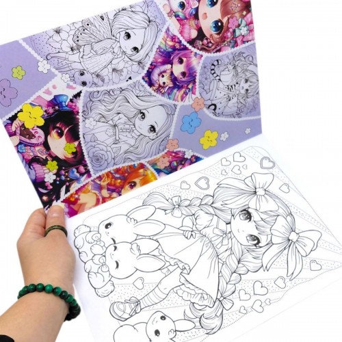 Розмальовка "Аніме" 21х29,7 см., 8 аркушів (Art studio of Happiness)