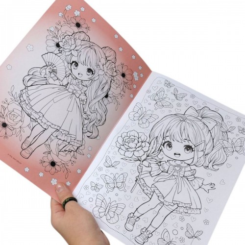 Розмальовка "Аніме" 21х29,7 см., 8 аркушів (Art studio of Happiness)