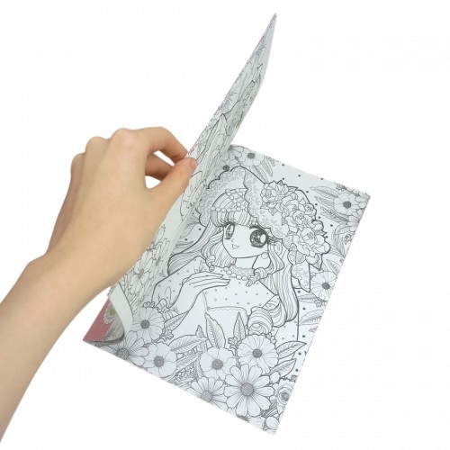 Розмальовка аніме 210х297мм., 8 аркушів, Скоба. (Art studio of Happiness)