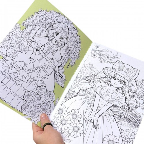 Розмальовка "Аніме" 21х29,7 см., 8 аркушів (Art studio of Happiness)