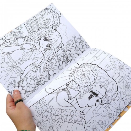 Розмальовка "Аніме" 21х29,7 см., 8 аркушів (Art studio of Happiness)