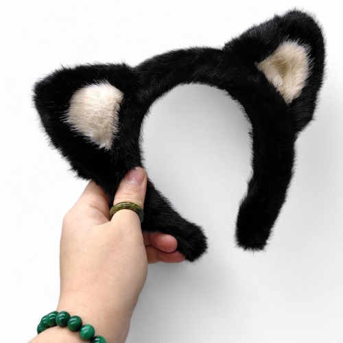 ОБРУЧ З ВУШКАМИ (БЕЖЕВИЙ) (MiC)