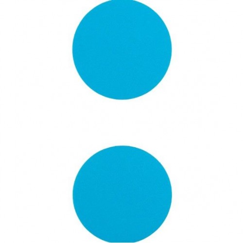 Значки світловідбиваючі, набір, блакитні (Kite)