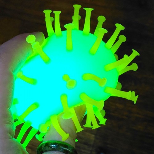 СЯЮЧИЙ ЇЖАЧОК КОРОНАВІРУС 9 СМ (РОЖЕВИЙ) (MiC)