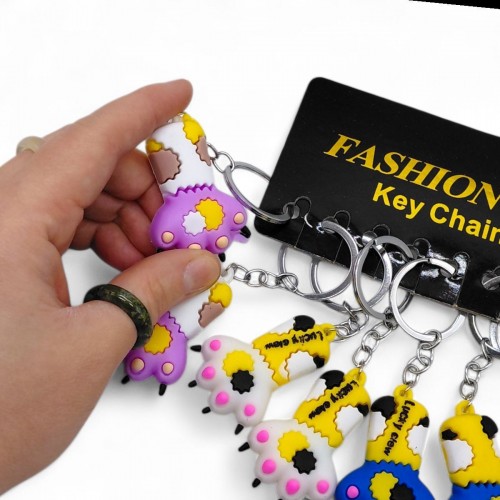 Брелки "Лапки" резиновые, 11 см (12 штук) (MiC)