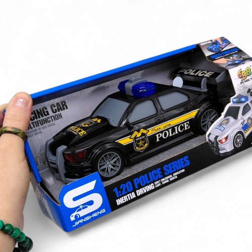 Машина инерционная "Полиция", озвученная, со светом (в коробке р.24x12x11 см) (Jian Sheng Toys)