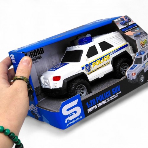 Машина инерционная "Полиция" озвучена, со светом (в коробке 22,3x12x12 см) (Jian Sheng Toys)