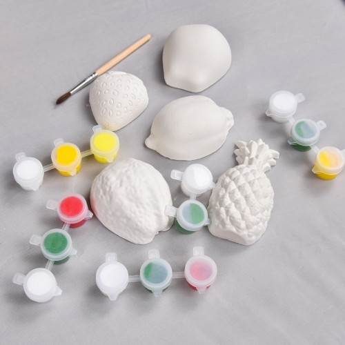 Набір для творчості "Гіпсові розмальовки: розфарбуй фрукти" (Strateg)