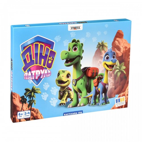 Настільна гра "Діно Патруль" українською мовою (Strateg)